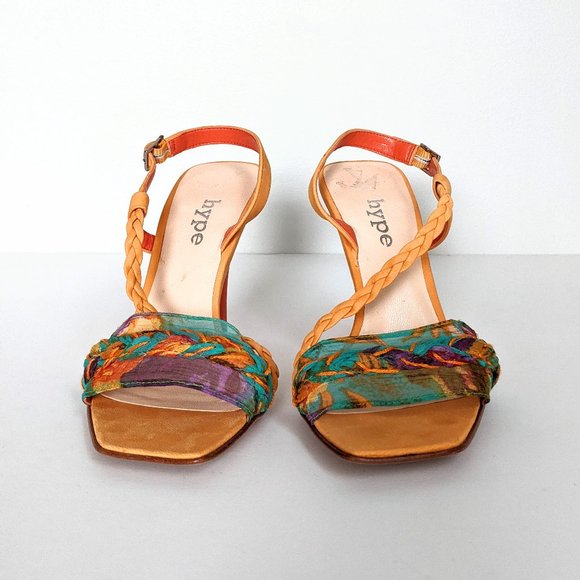 Hype Heeled Leather Sandals - Picture 7 of 15